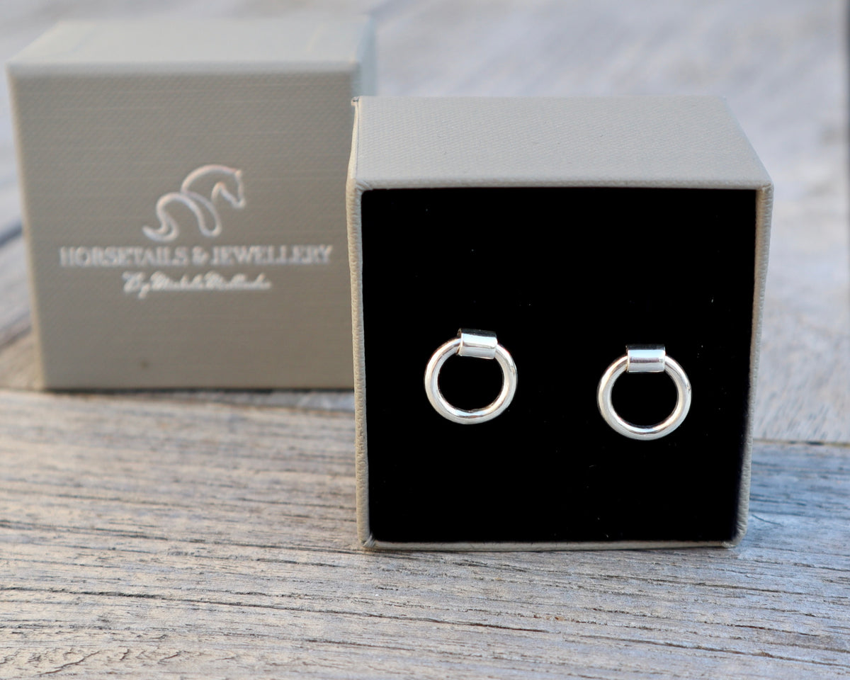 Snaffle Stud Earrings