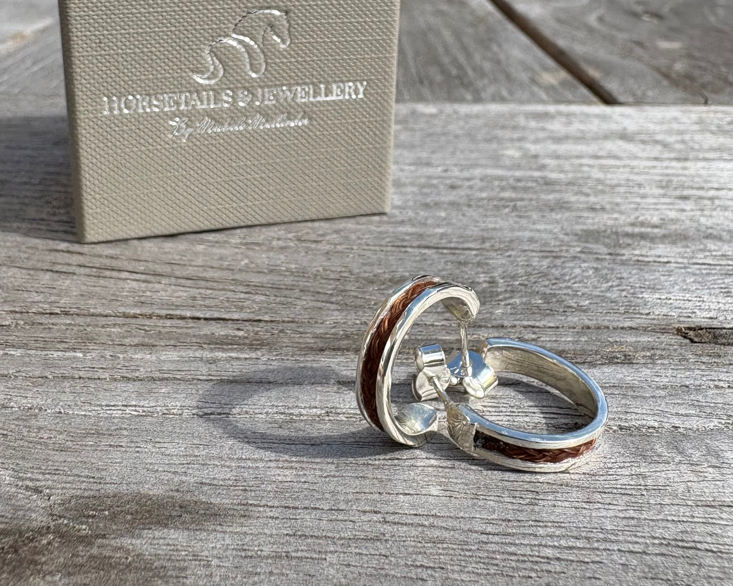 Horse Hair Hoop Earrings