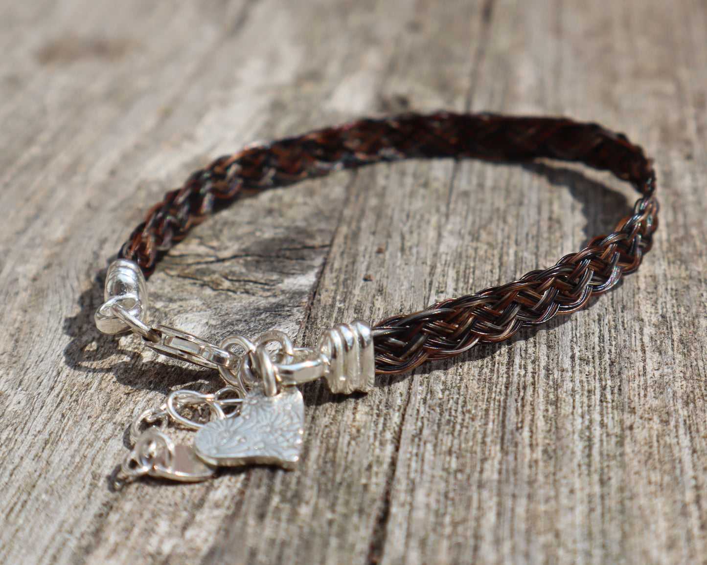 Horsetails Dainty Flat Braided Bracelet