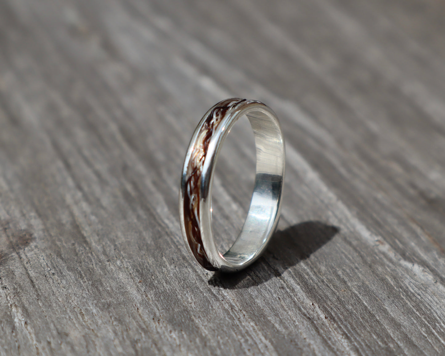 Horse Hair Ring Narrow Band