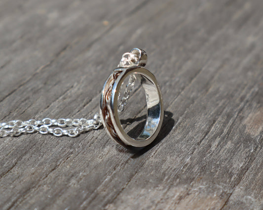 Horse Hair Hidden Channel Necklace
