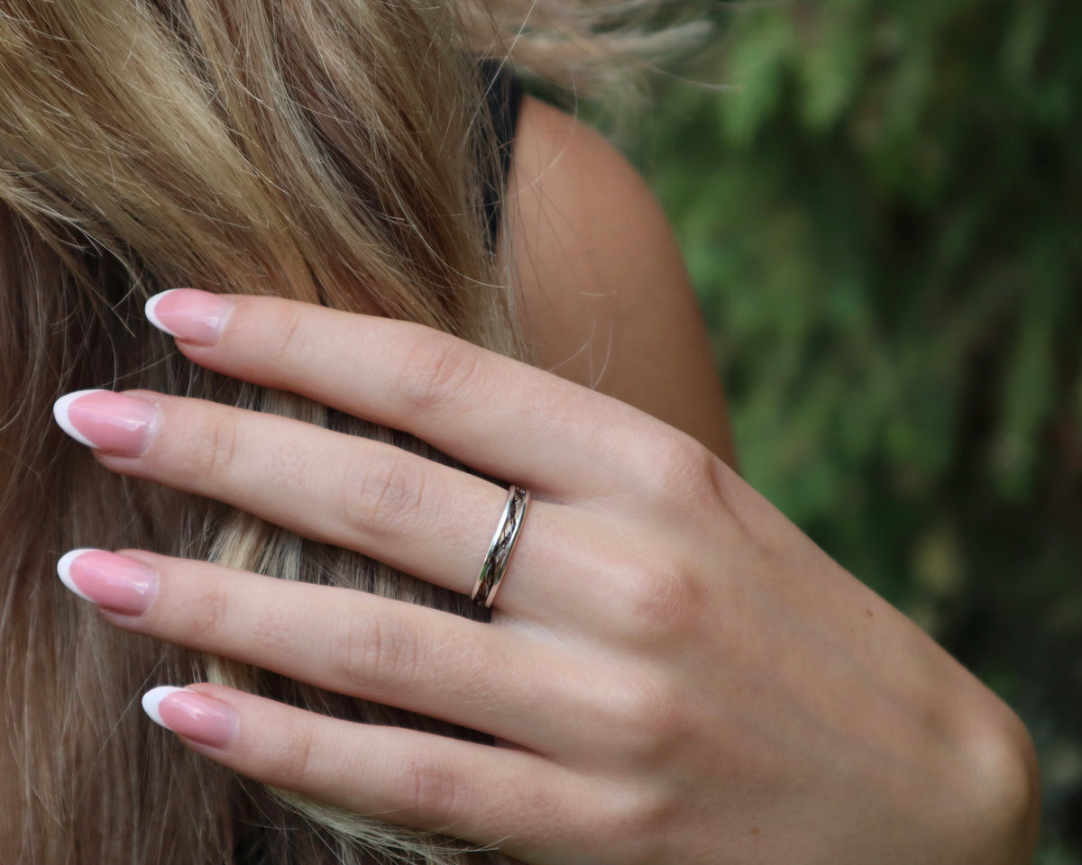 Horse Hair Ring Narrow Band