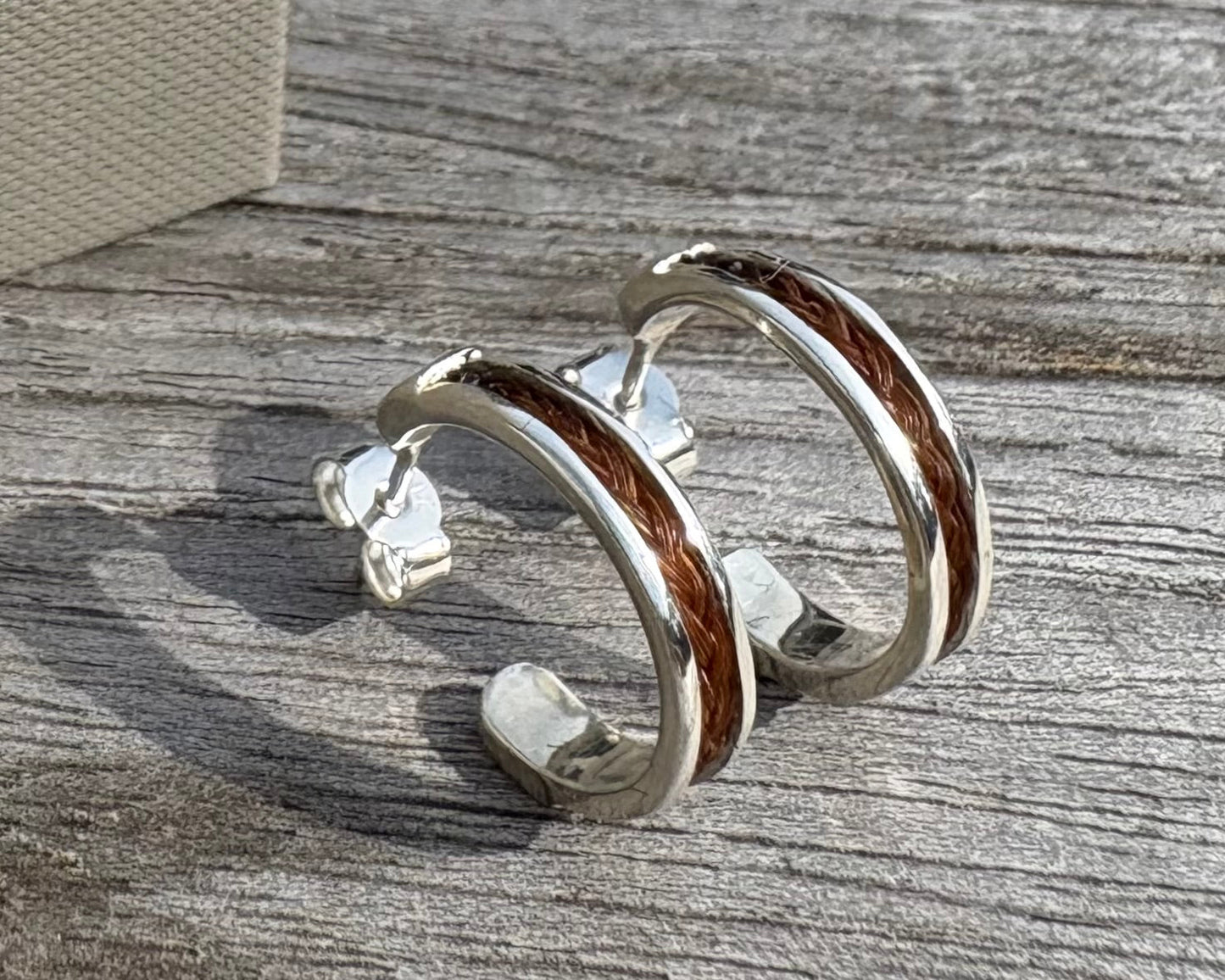 Horse Hair Hoop Earrings