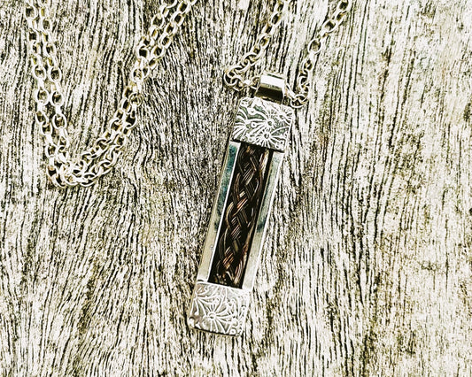Horsetails Vertical Bar Pendant